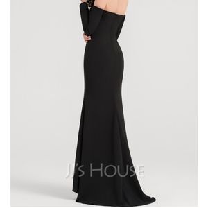 Black Off Shoulder Gown